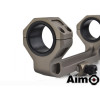 Aim-O GE Short Version Scope Ring Mount - Dark Earth