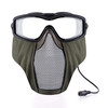 Mask Solutions - Anti-Fog Full Face Mask 2.0 - Ranger Green (Clear Lense/Left Sided Cable)
