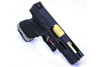 WE EU19 E-Force Pistol - Black/Gold Barrel