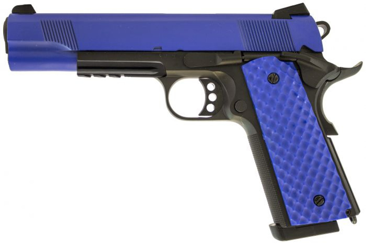 Raven MEU Railed Dual Tone GBB Pistol - Blue/Black