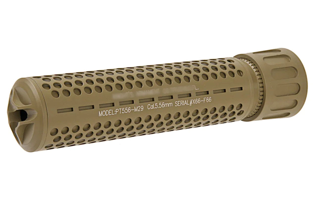 GK Tactical KAC QDC Suppressor (14mm CCW) - TAN