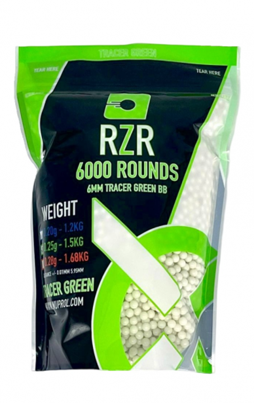 RZR TRACER GREEN 0.25g 6000rd