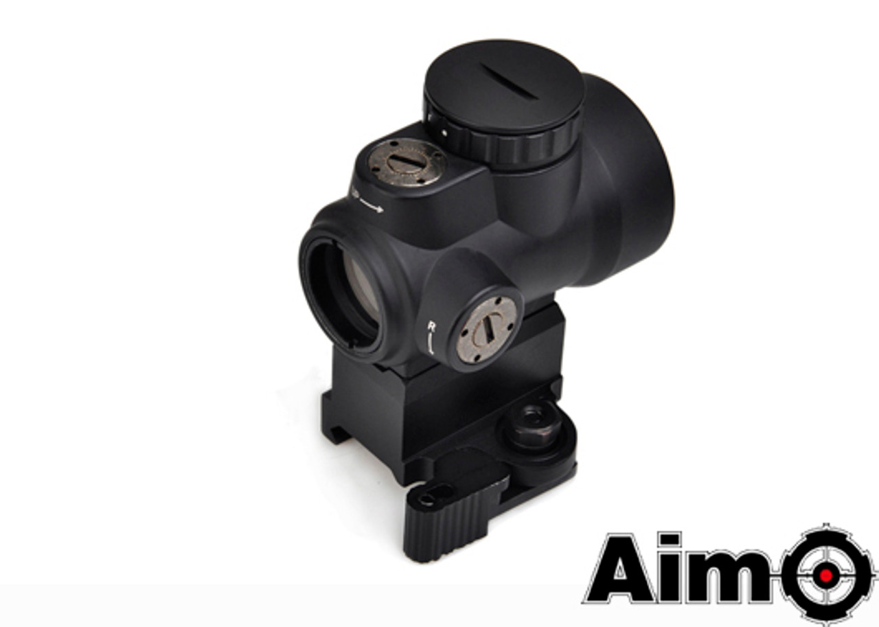 Aim-O MRO Red Dot with QD Riser Mount & Low Mount - Black