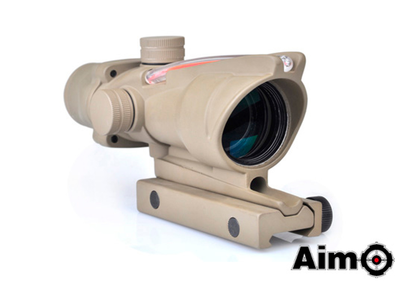 Aim-O ACOG 4X32 Illuminated Fiber  - Dark Earth