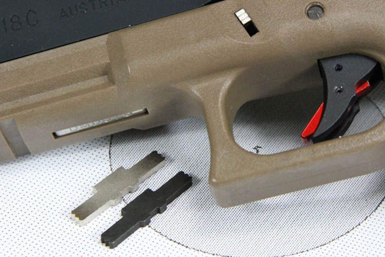 Guns Modify Extended Slide Lock With Marking BK