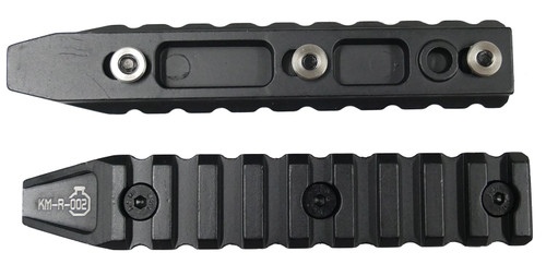 Ares Octa Arms 4.5" Key Rail System 9 Slot for Keymod - (2 Piece Pack) - Black