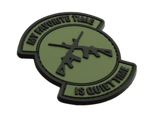 My favourite time is quiet time patch - Green