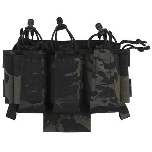 Nuprol PMC M4 Triple Open Mag Pouch V2 - Black Camo