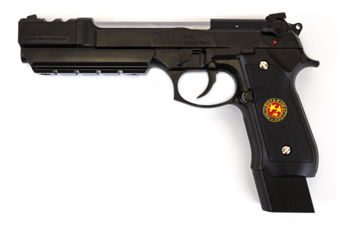 WE Biohazard M92 Barry Burton Semi/Full Auto GBB Pistol - Black