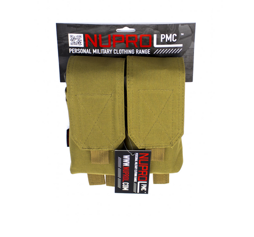 Nuprol M4 Double Flap Mag Pouch Tan