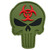 TPB Biohazard Punisher PVC Patch - Olive Green