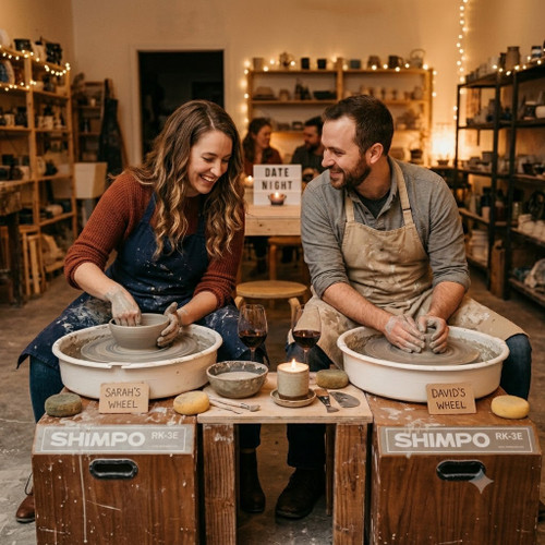 Couples Date Night Pottery (2 Sessions) August 20 & 27 (5:30-7:00 PM)