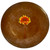 Large Orange Flower Plate