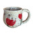 Red Flower Speckled Mug