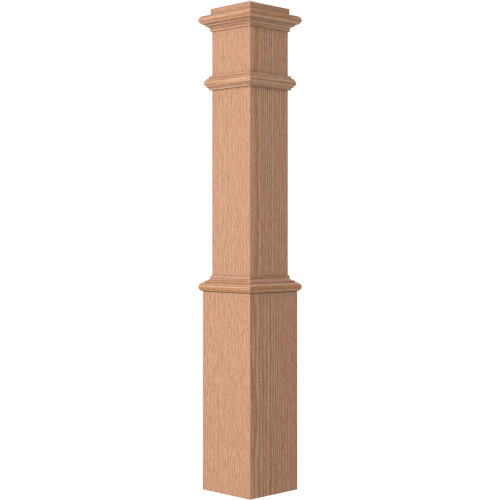 4091XXL Oak Pyramid Top Box Newel Cap