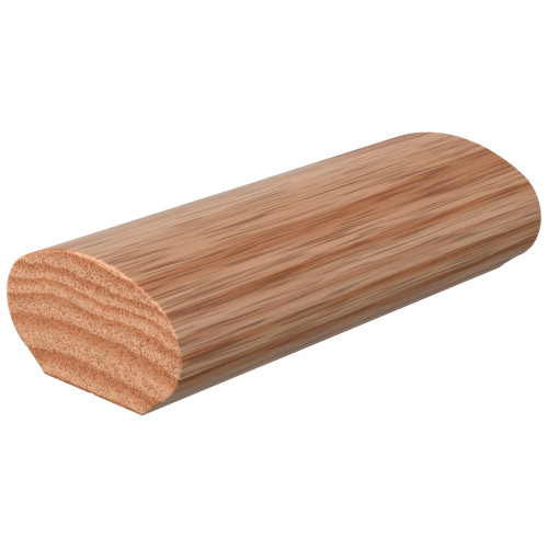 6042 Oak Wall Rail - 2-1/4" x 1-/4"