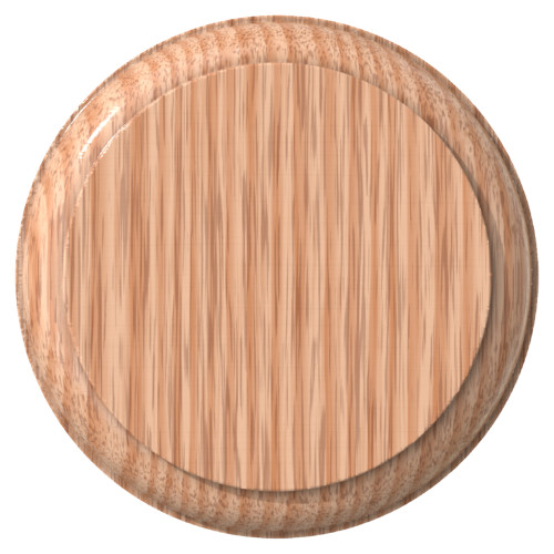 7017 Oak Round Rosette - 4-1/2"