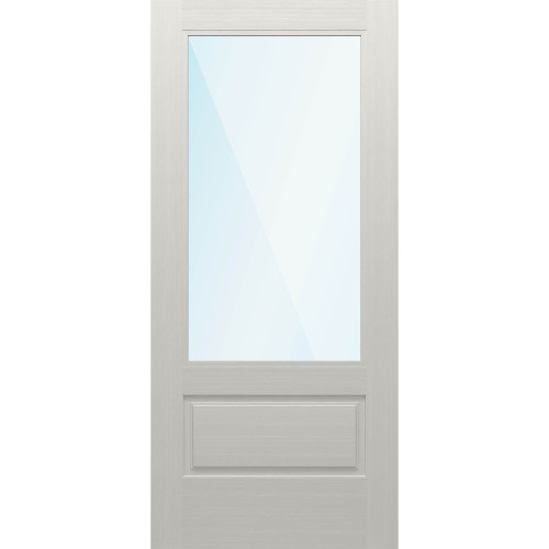 Nova 90 Direct Glazed 3/4-Lite Clear Glass / White Unfinished Door 30" x 80"