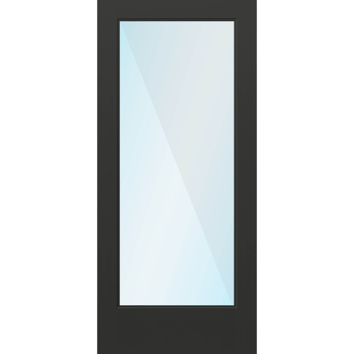 Nova 90 Full Lite Clear Glass / Black Onyx Door 30" x 68"