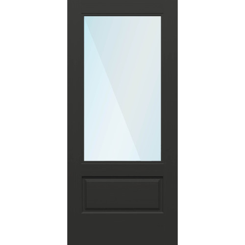 Nova 90 Direct Glazed 3/4-Lite Translucent Privacy Glass / Black Onyx Door 30" x 68"