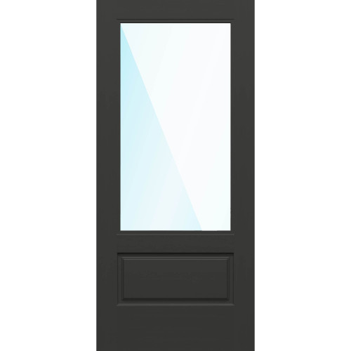 Nova 90 3/4 Lite Clear Glass / Black Onyx Door 30" x 68"