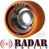 RADAR WHEELS (4) DEVIL RAY ORANGE 62mm