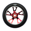 Crisp 125mm Drilled Alloy Core Wheel Red / Black PU