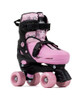 SFR Nebula Quad Roller Skates - Black / Pink
