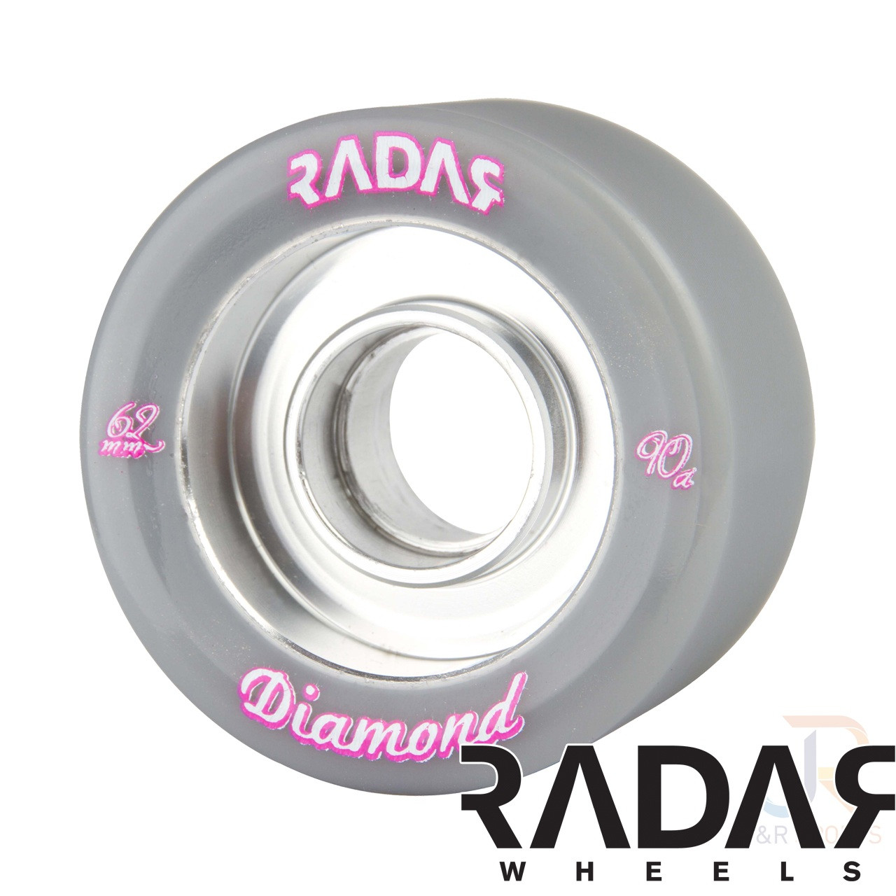RADAR ROLLER SKATE WHEELS DIAMOND GREY RollBack World