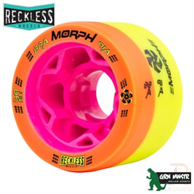RECKLESS WHEELS (4) - MORPH 88a/91a - ORANGE/YELLOW