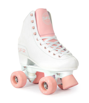 SFR Figure Quad Roller Skates - White / Pink