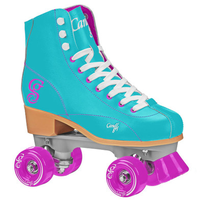 Candi Grl Sabina Quad Roller Skates - Mint / Purple