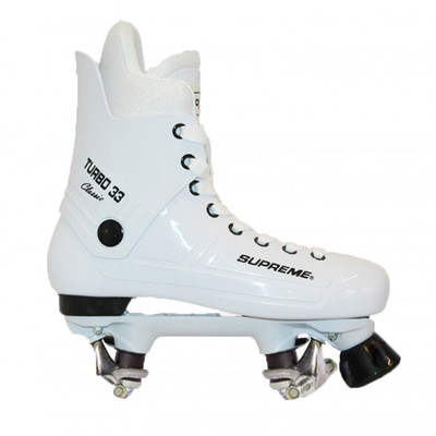 Supreme Turbos 33 Quad Roller Skates Boot & Plate - White