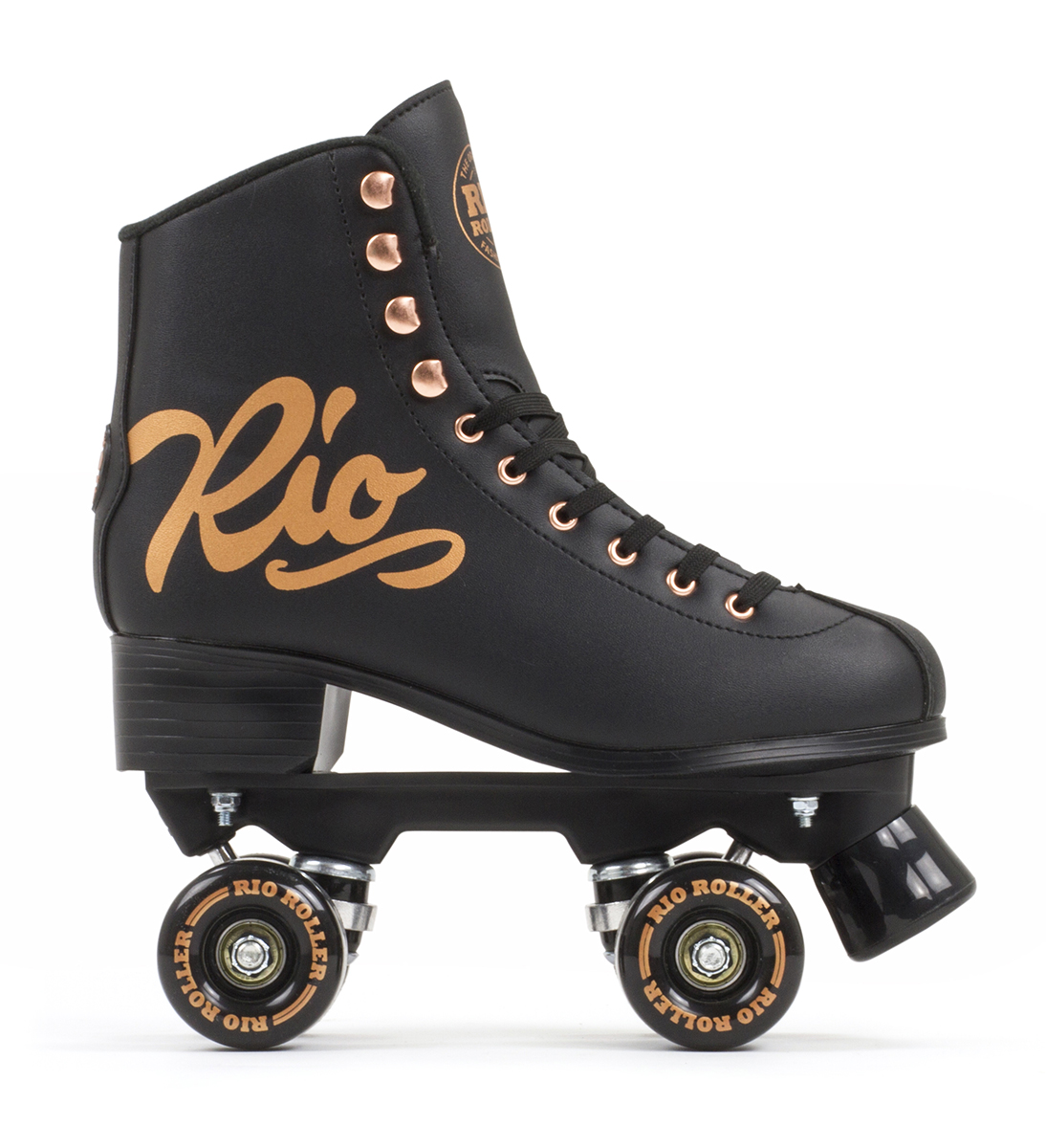 Rio Roller Rose Quad Roller Skates Black RollBack World