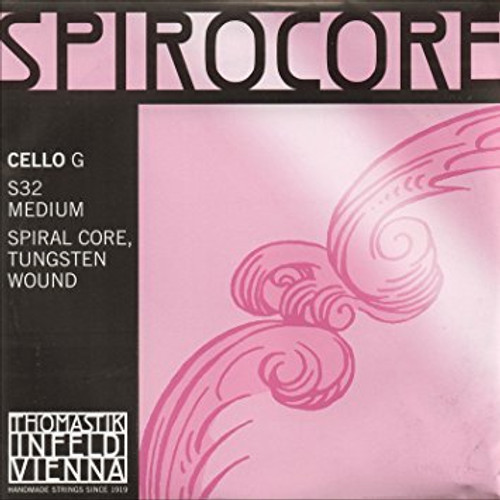 Spirocore Cello G String - 4/4 - Tungsten - Medium Tension