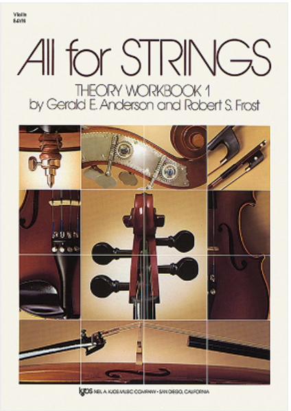 All For Strings Theory Workbook 1 for Violin