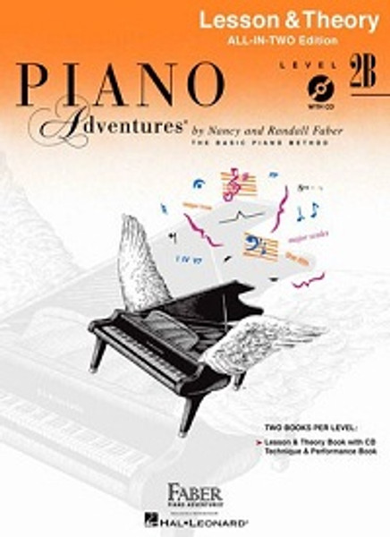 Piano Adventures All-In-Two Level 2B - Lesson & Theory Book with CD