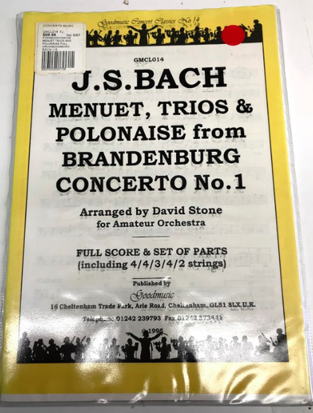 Bach Menuet, Trios & Polonaise from Brandenburg Concerto No. 1