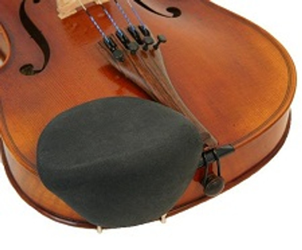 Violin & Viola Chinrest Cover - Strad Pad (Black/Beige)