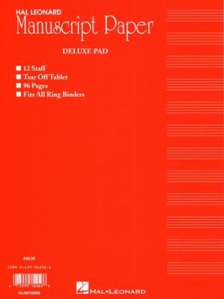 Hal Leonard Deluxe Manuscript Pad