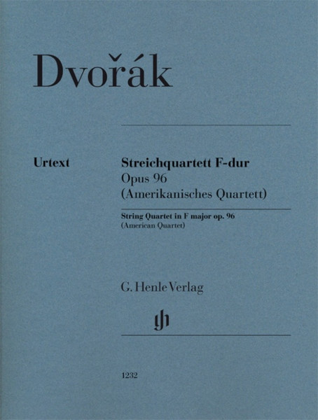 Dvorkak, Antonin: Quartet No. 12 in F major, Op. 96 ('American')