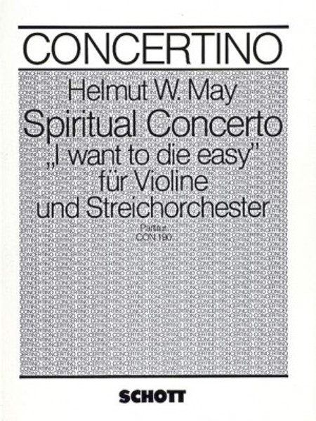 May, Helmut: Spiritual Concerto for Violin and String Orchestra