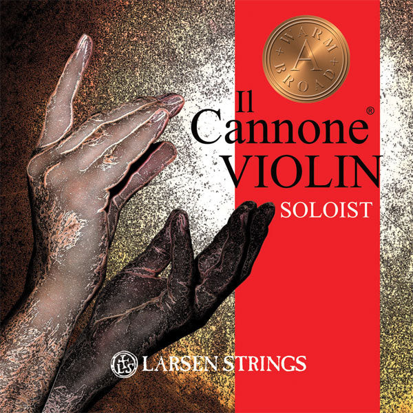 *SALE* Il Cannone Solo Violin Strings by Larsen (set) 4/4 - Warm and Broad A/Medium Tension