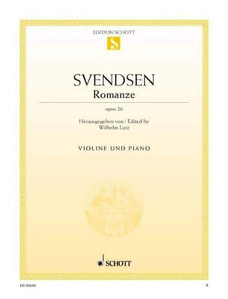 Svendsen, Johan Severin: Romance Op. 26 for Violin & Piano