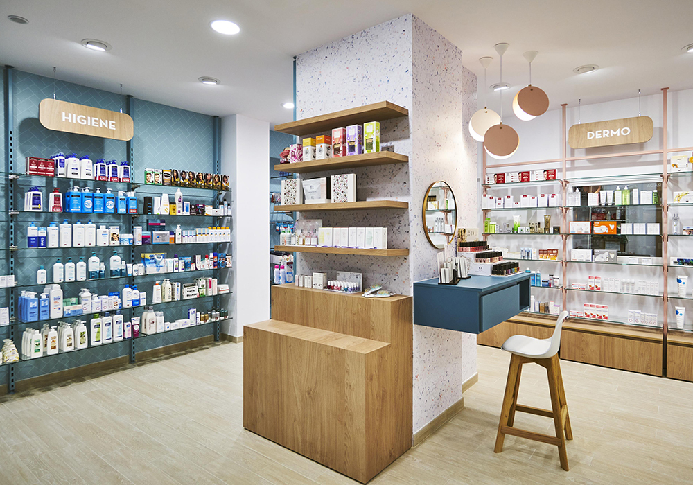 Imagen zona dermocosmética de la Farmacia Granché en Sant Boi de Llobregat