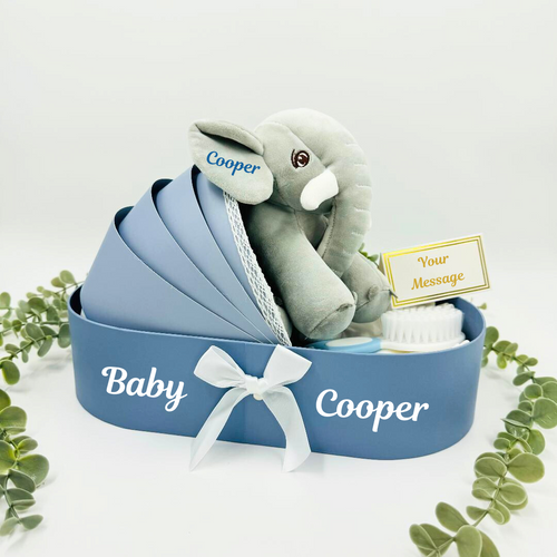 Personalized Baby Boy Hamper