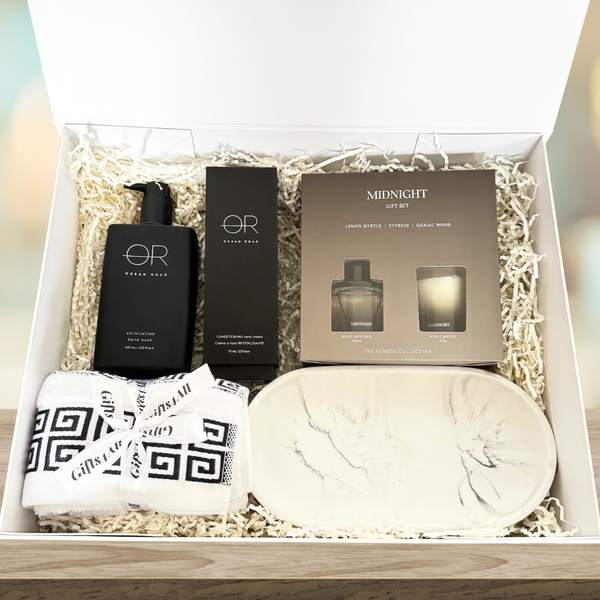 House warming hamper, settlement hampers, Serenity Bath Collection