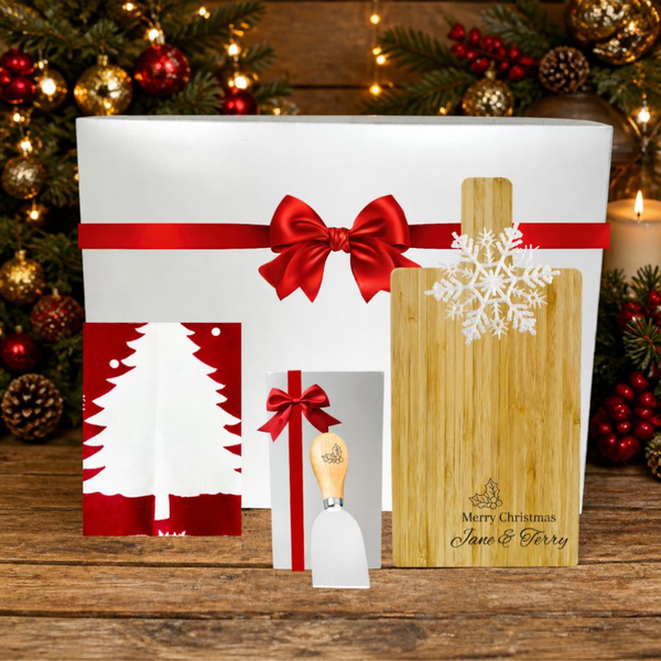 Personalized Cheese Board Gift Hamper, Christmas Hamper, Cheese Board Gift Hamper, christmas gift