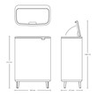 BO Touch Bin Hi 60L White