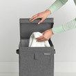 Stackable Laundry Box 35L Pepper Black